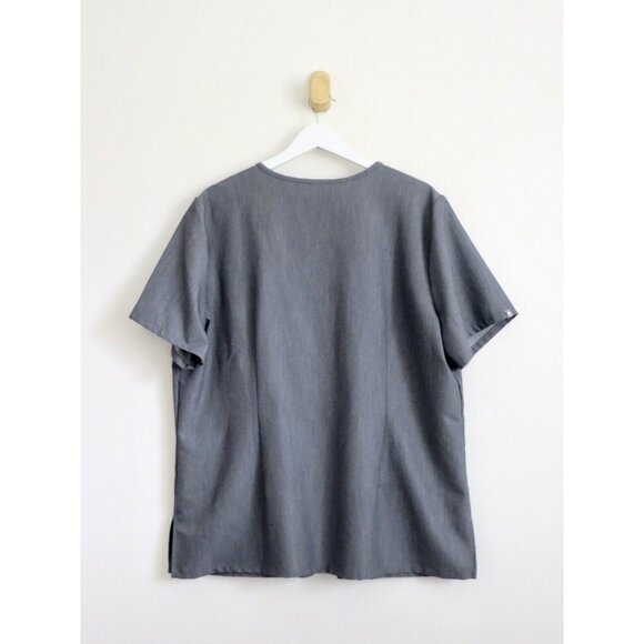 NEW! Figs Casma Three Pocket Scrub Top V Neck Graphite Gray SZ XXL - Picture 8 of 11